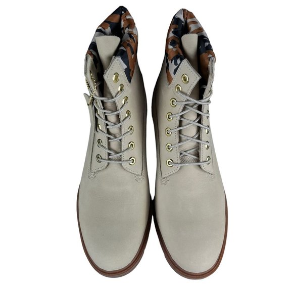 Timberland Classic 6" Light Beige Camo Nubuck Boots Men's Size 11 M - Picture 7 of 9